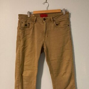 Point Zero Men's Light Brown Slim Jeans